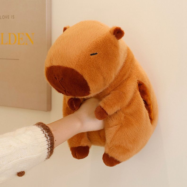 Cojin Almohada Calentador De Manos Peluche Capibara-3