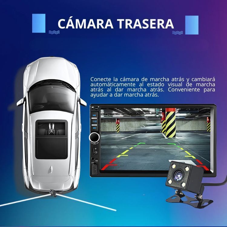 Radio Pantalla Táctil Para Autos 7" Pulgadas Bluetooth-5