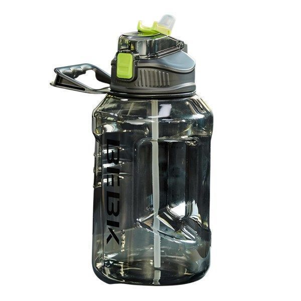 Botella De Agua Deportiva Gym Fitness + Pajita Unisex 2300ml-1
