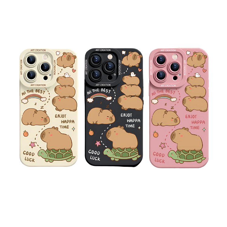 Carcasa Funda Silicona iPhone 15 Pro Max Capibara Antigolpes-3