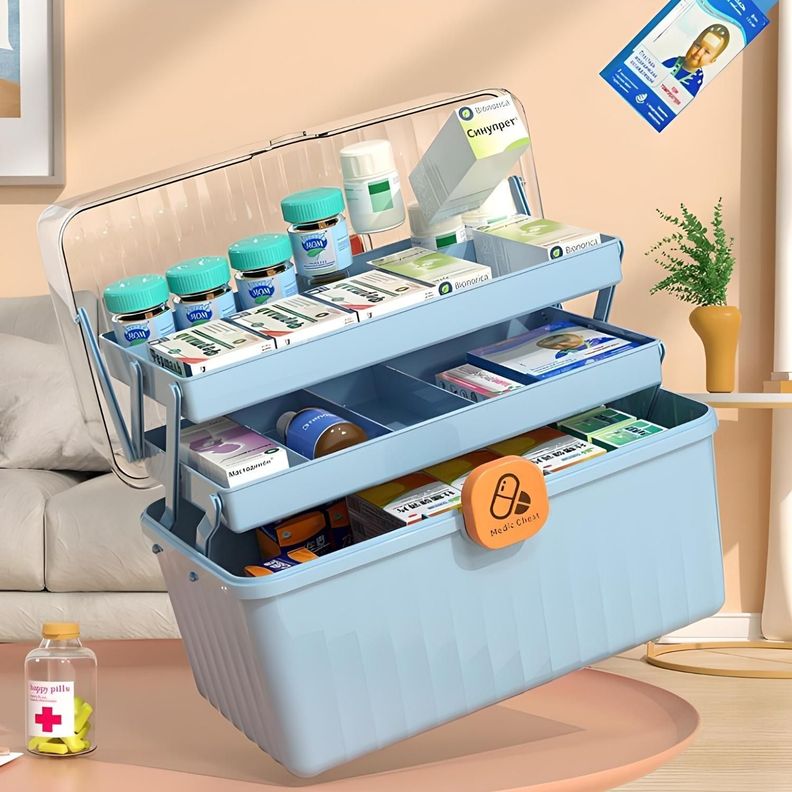 Caja Primeros Auxilios Botiquín Organizador 3 Niveles-2