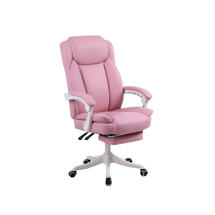 Silla PC de Cuero Boss para Oficina Con Reposapies Estilo Osaka
