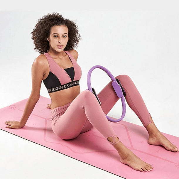 Anillo De Pilates Reformer Piernas Ejercicio Yoga - Celeste-1