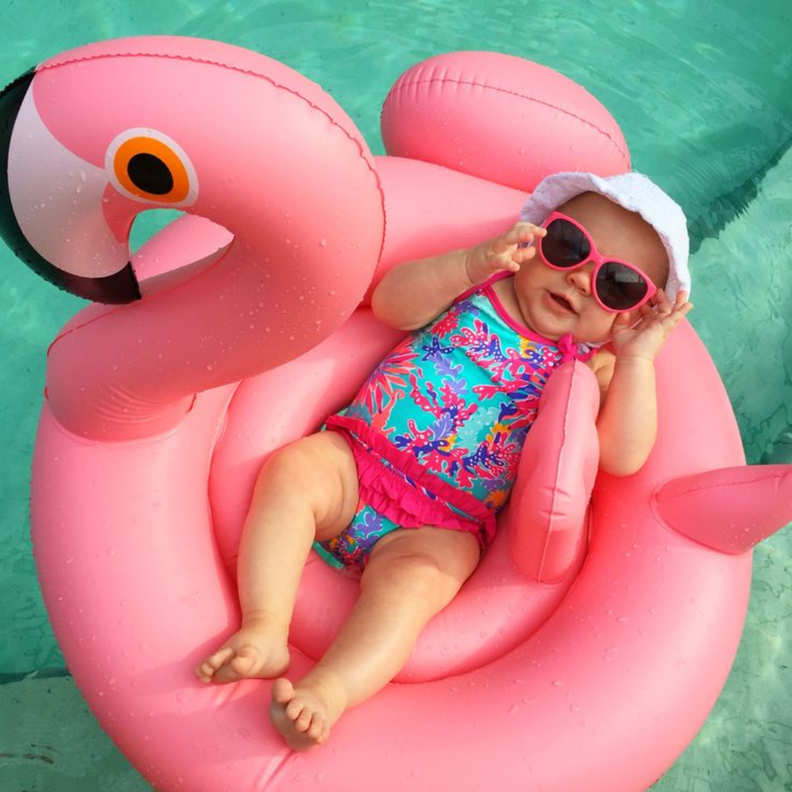 Inflable Flamenco Montable Colchon Piscina Playa-2