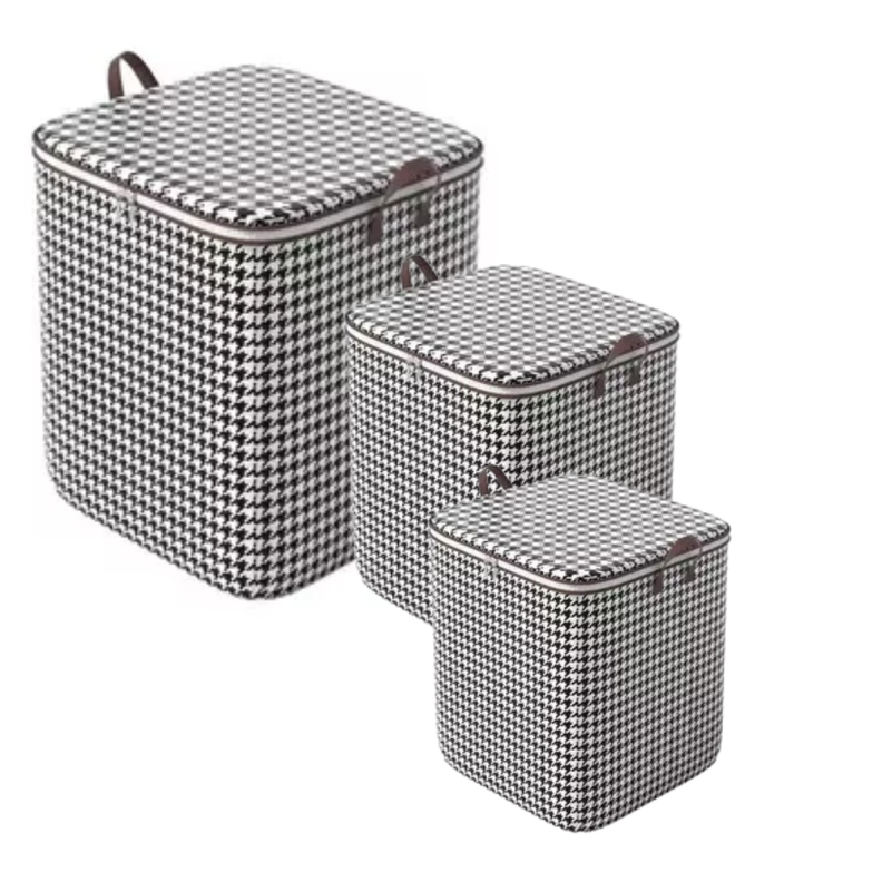 Set 3 Cestas Ropa Sucia con Cierre 110L 140L 180L-0
