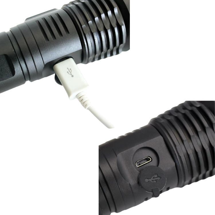Linterna Led 50W Tactica Recargable Usb-4