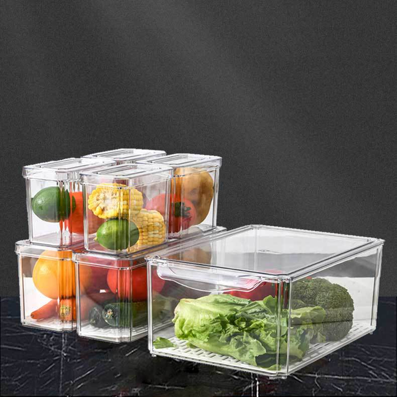 Set 7 Contenedores Refrigerador Cocina Despensa Con Tapa-2