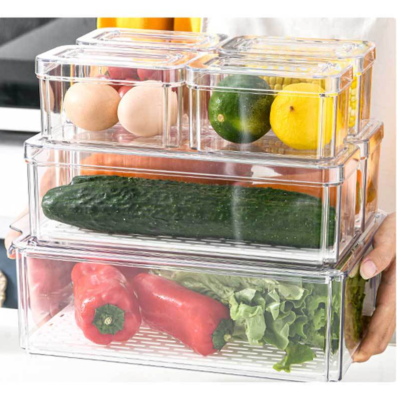 Set 7 Contenedores Refrigerador Cocina Despensa Con Tapa-4