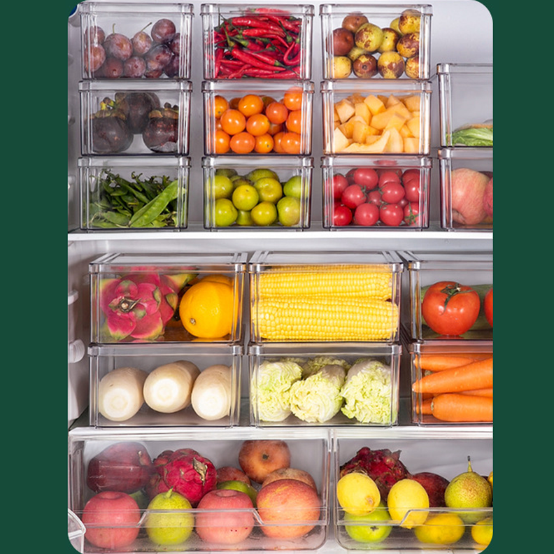 Set 7 Contenedores Refrigerador Cocina Despensa Con Tapa-5