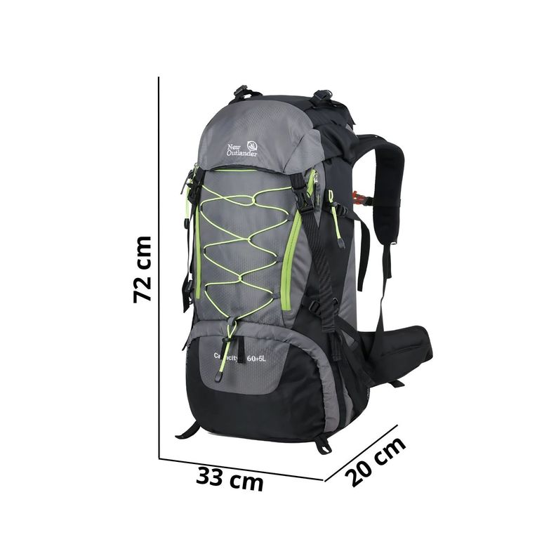 Mochila Camping 65 Litros Unisex Outdoor Deportiva-2