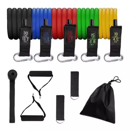 Set De Ligas Y Bandas De Resistencia 11 Piezas Pro-0