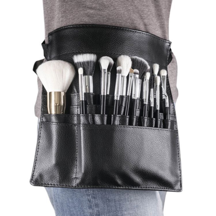 Bandolera Para Maquillaje Profesional Brochas Estilista -0
