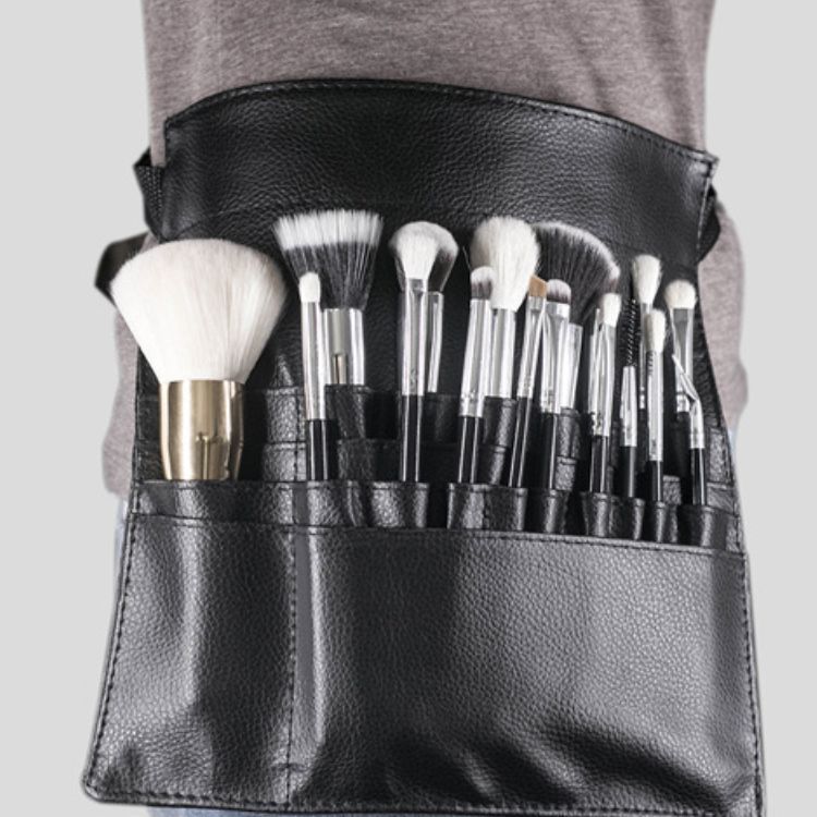 Bandolera Para Maquillaje Profesional Brochas Estilista -5