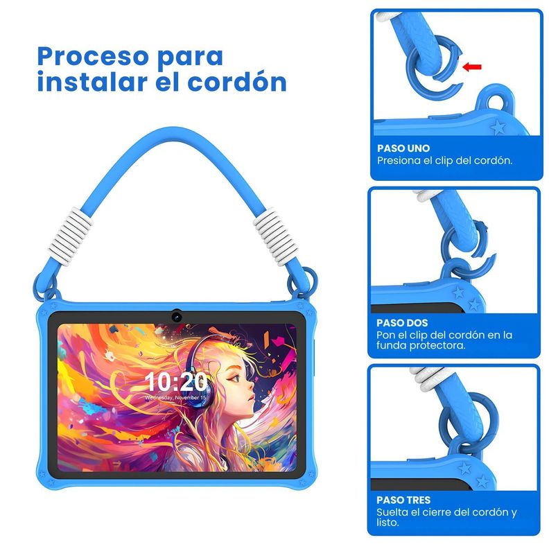 Tablet 7 Pulgadas 32 GB 2 Ram Android Con Funda Protectora-2