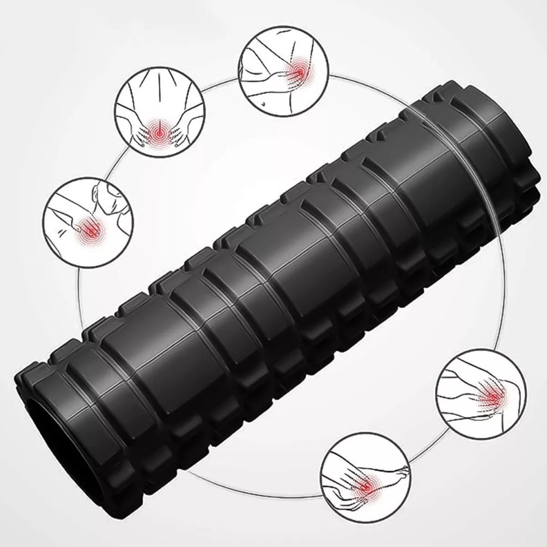Rodillo De Yoga Foam Roller Masajes Elongación Y Pilates-1
