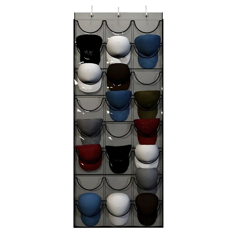 Organizador Colgante De 24 Gorras De Jockeys Para Puerta-0