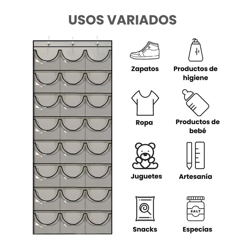 Organizador Colgante De 24 Gorras De Jockeys Para Puerta-2