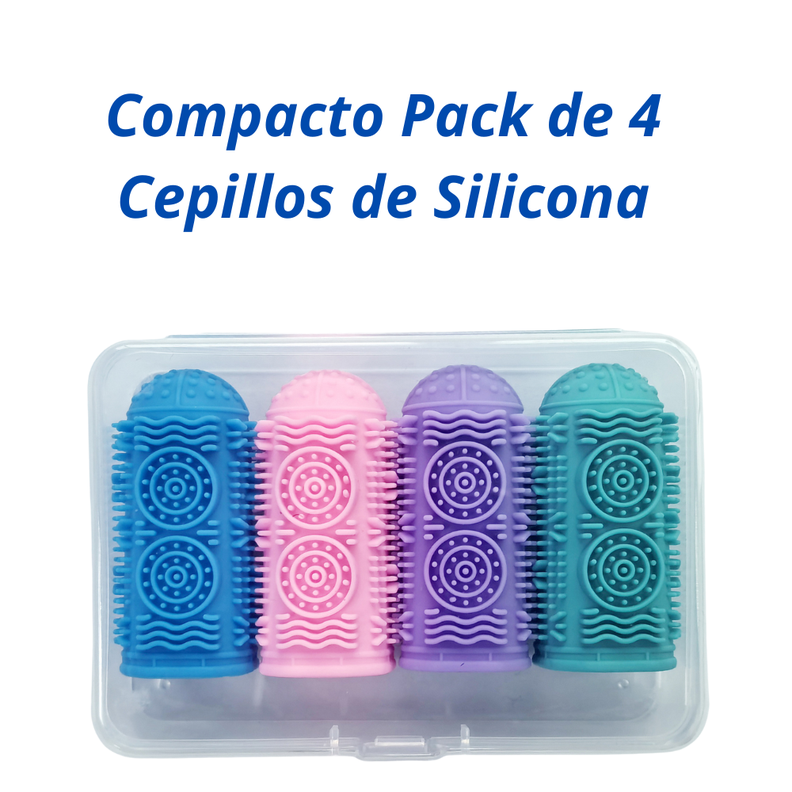 Pack 4 Cepillos Dedal Limpiadientes Para Perros-1