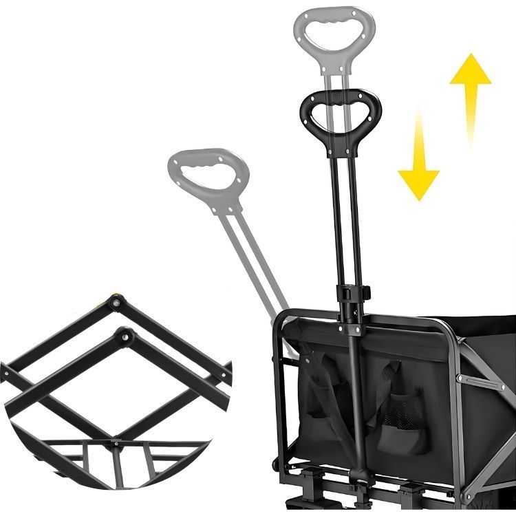 Carro De Almacenamiento Plegable Multifuncional Resistente-3