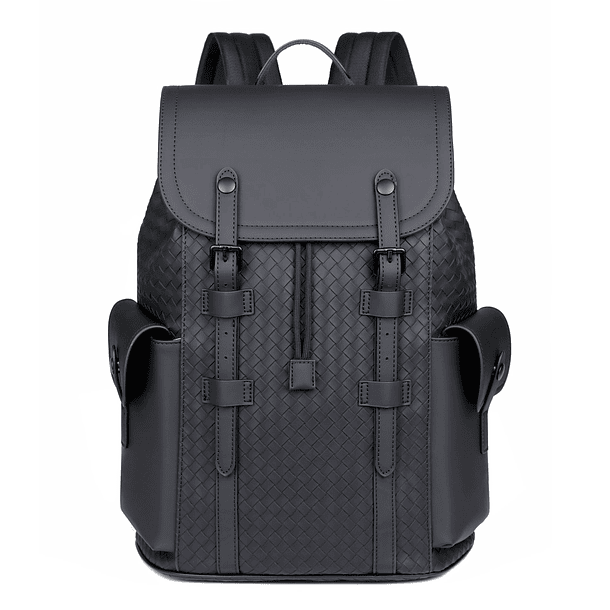Mochila De Cuero Sintético Impermeable Viajes Universidad Trabajo-1