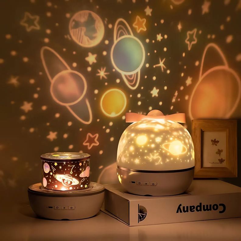 Proyector De Luz Nocturna Stickers Intercambiables Relajante-3