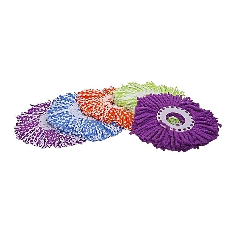 Pack 5 Repuestos Cabezal Mopa Giratoria 360° Trapeador-0