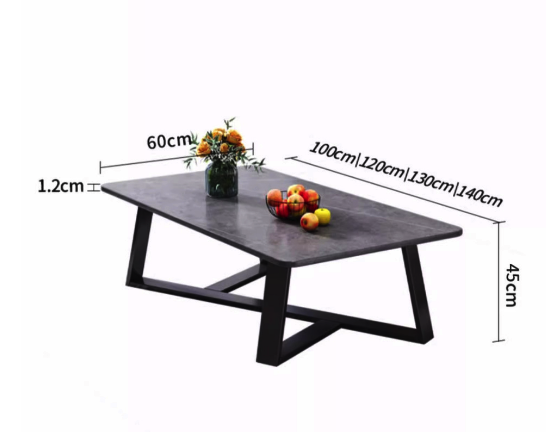 Mesa De Centro Mármol Sala De Estar Hogar-3