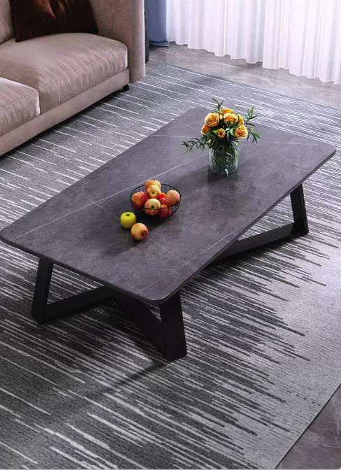 Mesa De Centro Mármol Sala De Estar Hogar-6
