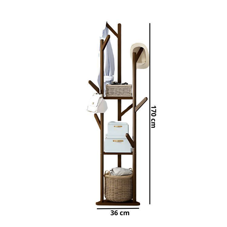 Perchero Triangular Colgador Bamboo Minimalista 170x36cm-1