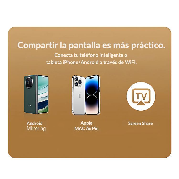 Mini Proyector Portátil 4K WiFi HD Android con Bluetooth-2