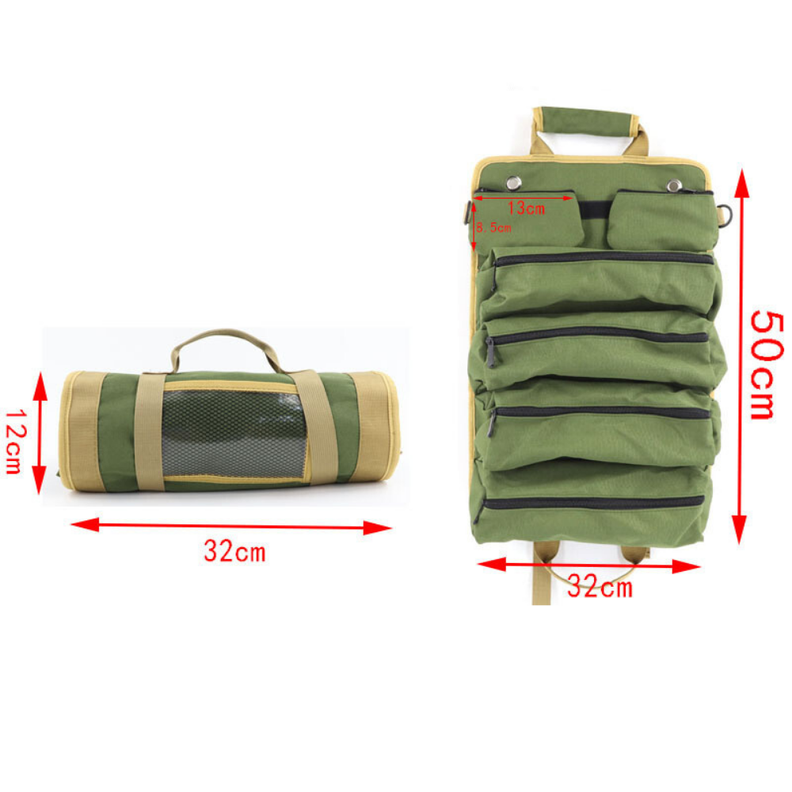 Bolso Organizador Herramientas Enrrollable De 5 Estuches-2
