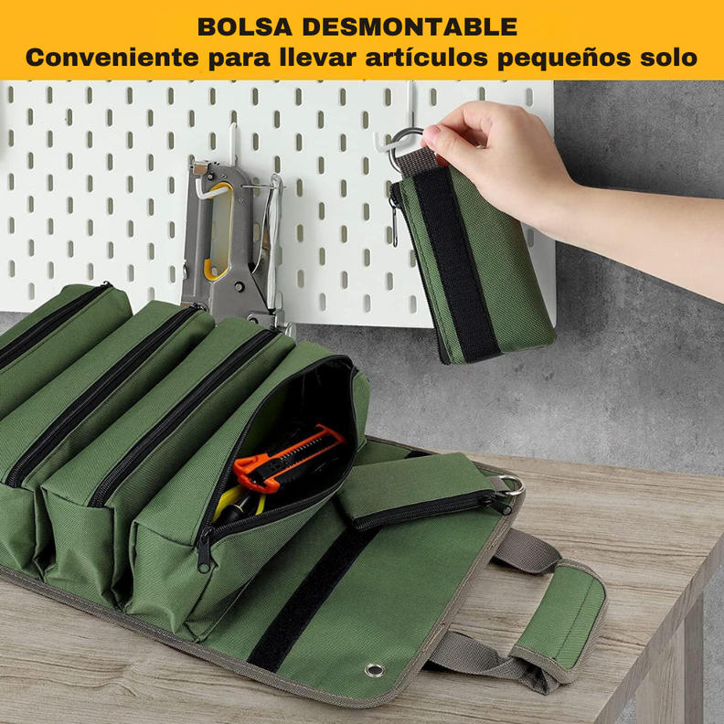 Bolso Organizador Herramientas Enrrollable De 5 Estuches-4