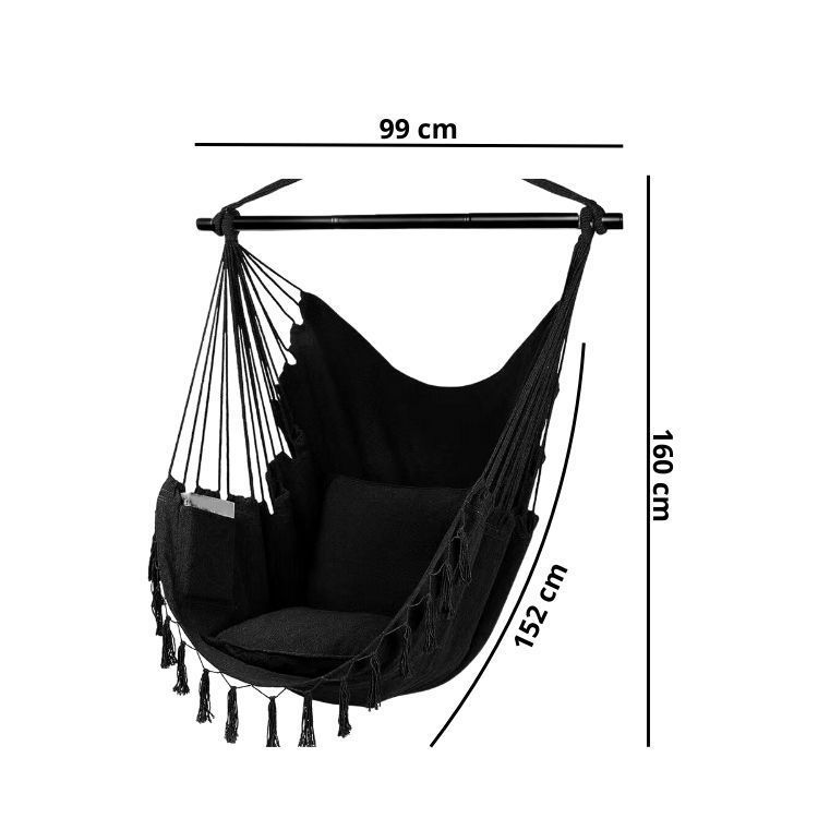 Silla Hamaca Colgante Elegante Estilo Boho Moderna-2