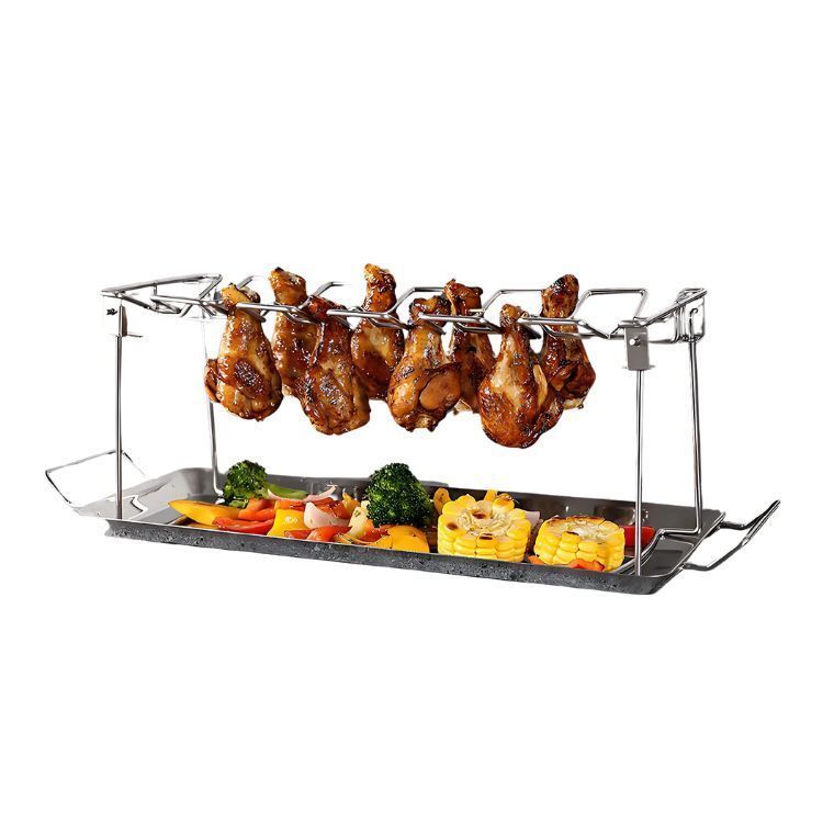 Soporte Asar Y Ahumar Alitas De Pollo Horno Eléctrico-0
