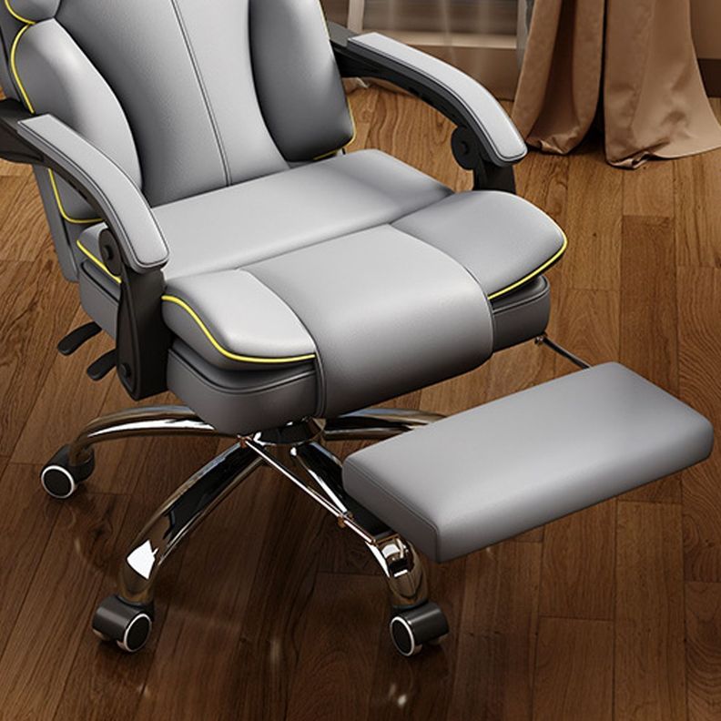 Silla Pc Negra Sillón Regulable Ejecutiva Oficina Escritorio-7