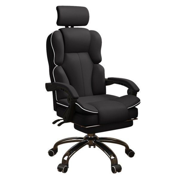 Silla Pc Negra Sillón Regulable Ejecutiva Oficina Escritorio-0