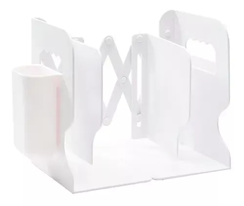 Estante Organizador Soporte Libros Ajustable Con Portalápice-0