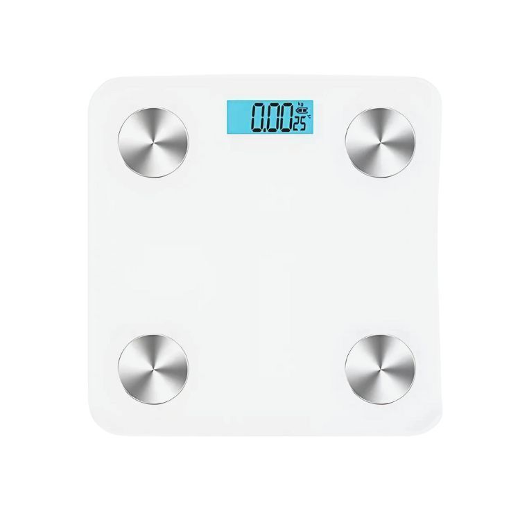 Balanza Pesa Bano Usb Digital Bluetooth Recargable 180kg Blanco
