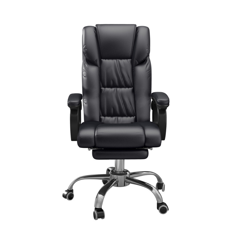Sillón Ejecutivo De Cuero PU Reclinable Reposapiés Reclinable-1