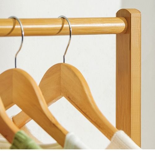 Perchero 100 Cm De Bamboo Con Ruedas Organizador-3