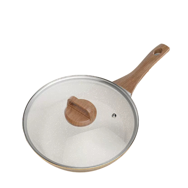 Sartén 28CM Profundo Antiadherente Hierro Forjado-0