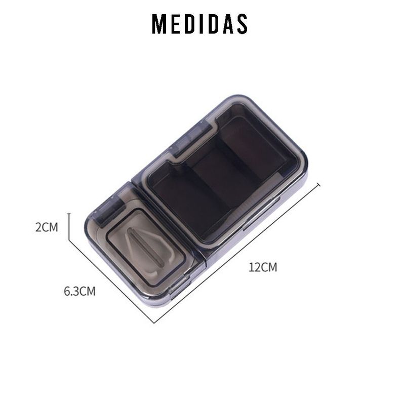 Caja Cortador de Medicinas De Pastillas Organizador Divisor-1
