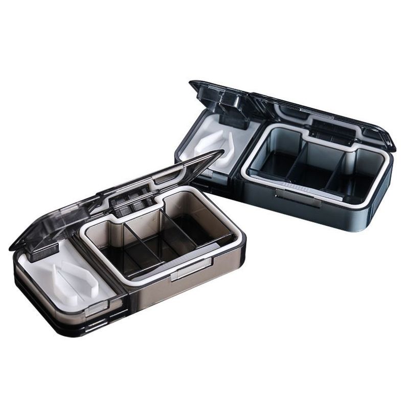 Caja Cortador de Medicinas De Pastillas Organizador Divisor-3