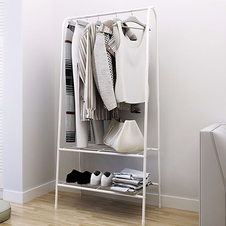 Perchero De Hierro Para Ropa Color Blanco-1