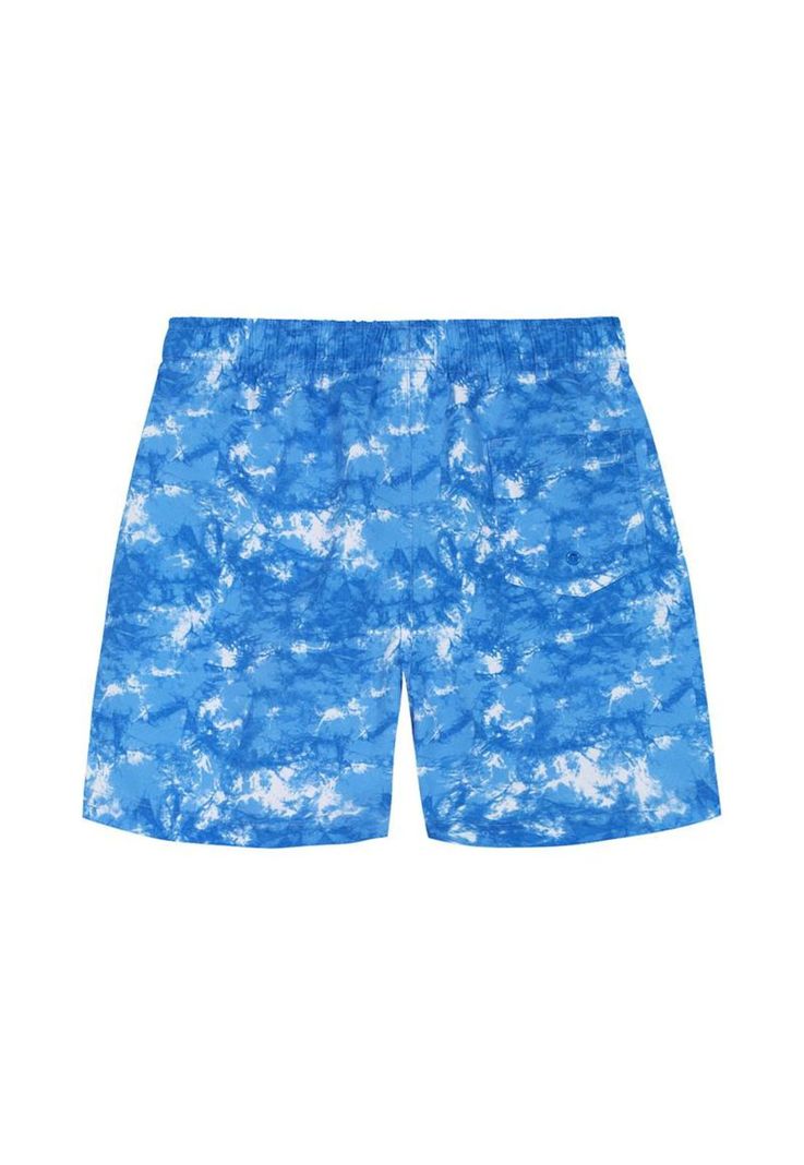 Traje de Baño Short Niño H2O Wear Celeste Estampado-1