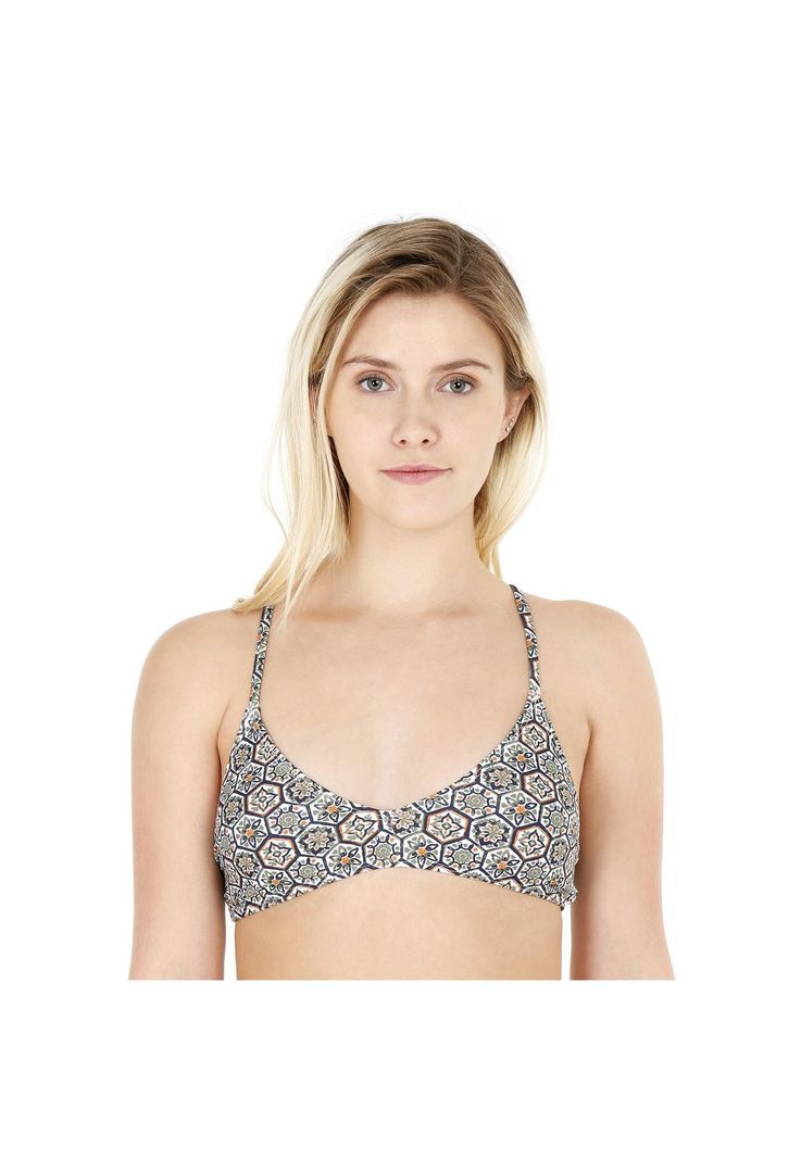 Traje de Bano Top con Vivos H2O Wear Multicolor