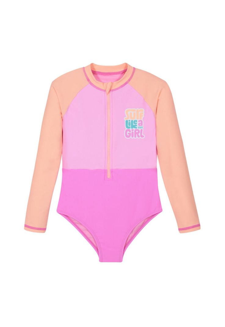 Traje de Baño Niña UV30+ Colores Cierre Niña H2O Wear-0
