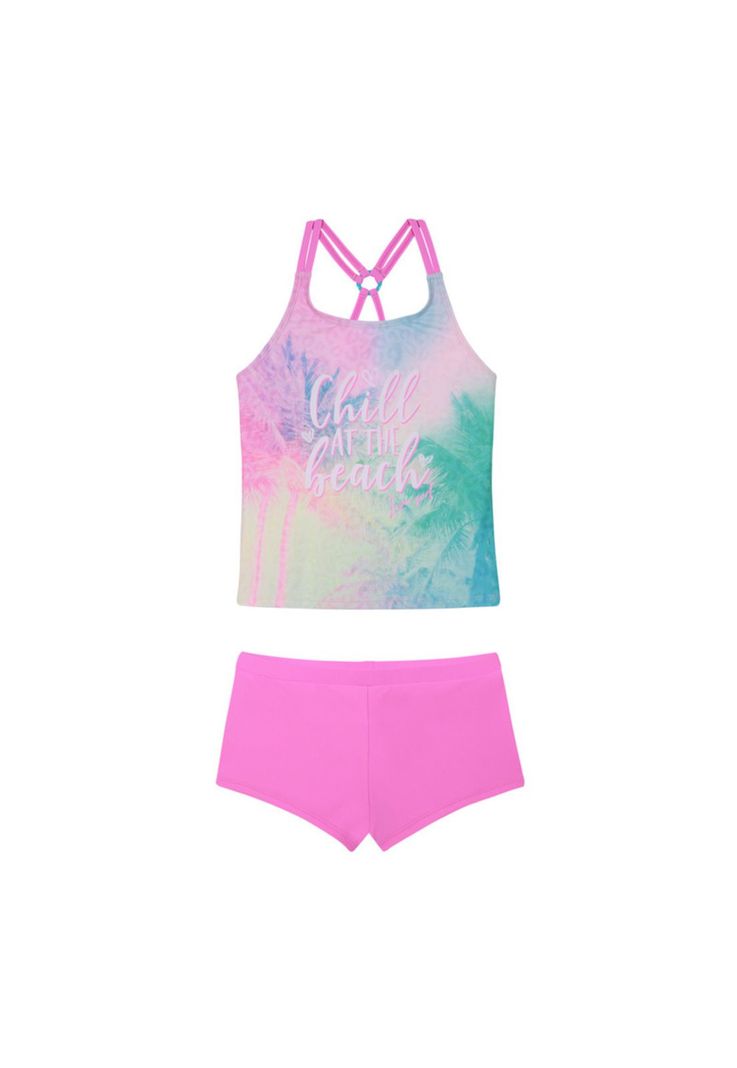 Traje de Baño Niña Teens Tankini UV30+ Estamp.H2O Wear-0