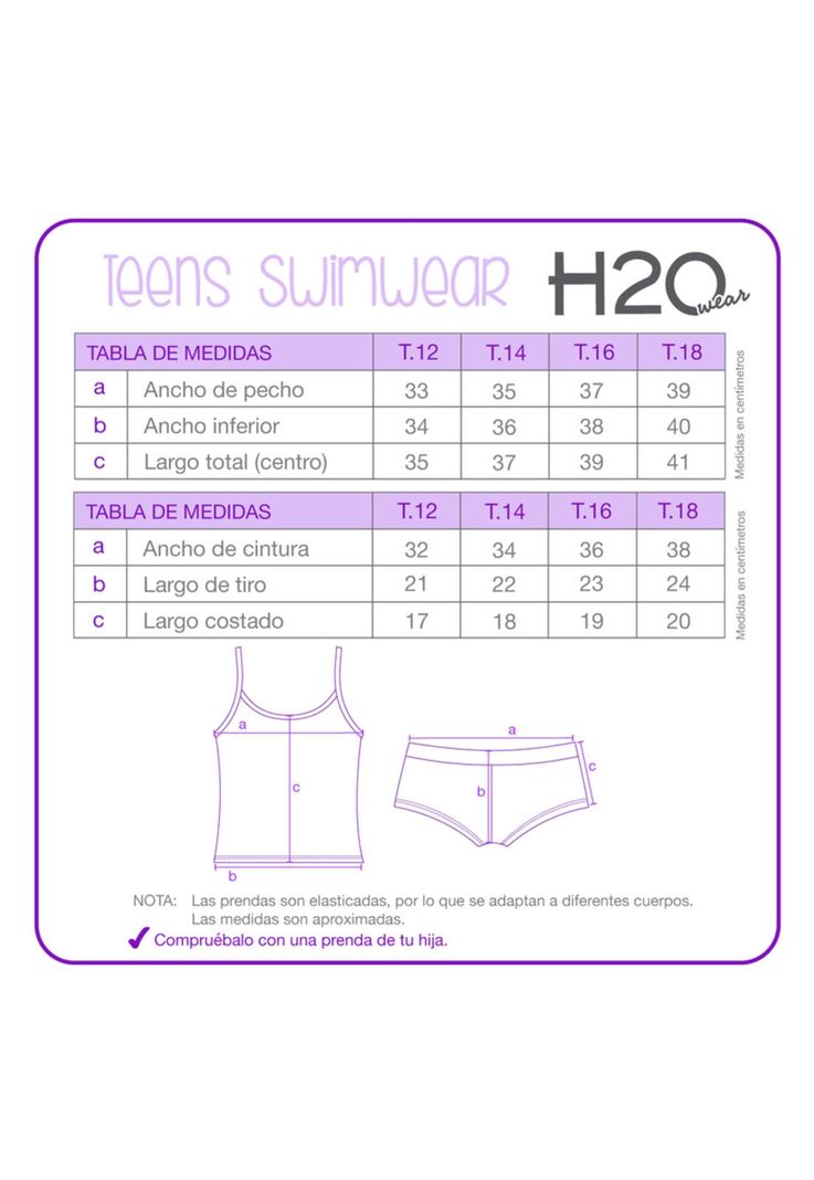 Traje de Baño Niña Teens Tankini UV30+ Estamp.H2O Wear-2