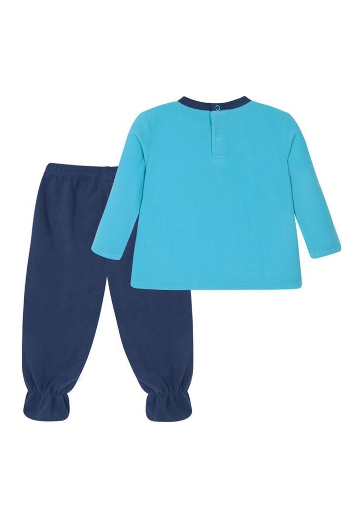 Pijama Bebé Niño Conjunto Polar Celeste H2O Wear-1